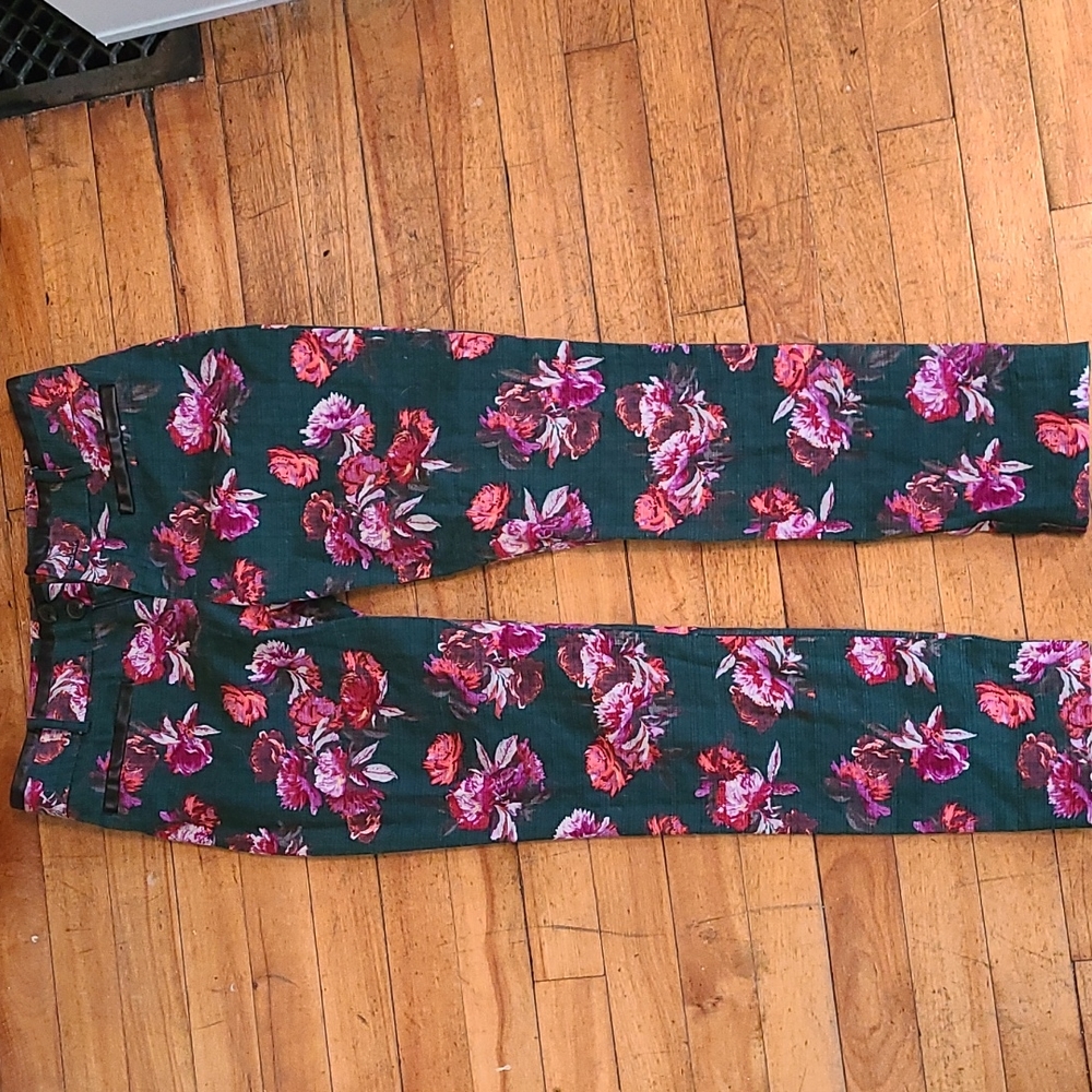 Cartonnier Cropped Floral Skinny Pants